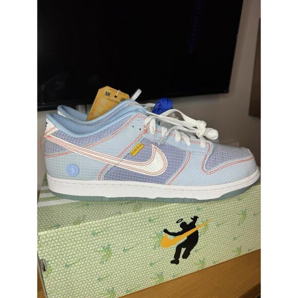 Nike Dunk Low Union Passport Pack Argon Blue Mens Size 13 DJ9649-400 DS - Picture 2 of 6